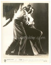2s853 THEM 8x10 still '54 full-length image of James Arness protecting sexy Joan Weldon!