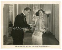 2s856 THEY NEVER COME BACK 8x10 still '32 Regis Toomey fixes hula girl Dorothy Sebastian's outfit!