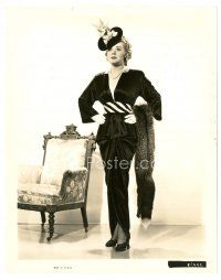 2s875 TIN PAN ALLEY 8x10 still '40 full-length sexy portrait of Alice Faye in great dress with fur