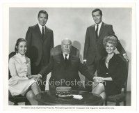 2s885 TOPAZ candid 8x10 still '69 director Alfred Hitchcock, Jade, Forsythe, Stafford & Robin!