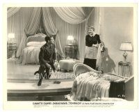 2s888 TOVARICH 8x10 still '37 Claudette Colbert laughs at man trying to pick up woman's clothing!
