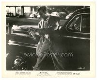 2s898 UNDERTOW 8x10 still '49 cool close up of Scott Brady by car with bloody hand, film noir!