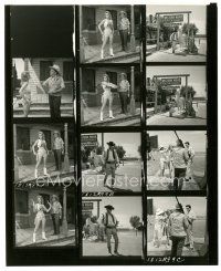 2s923 VIVA LAS VEGAS 8x10 contact sheet '64 Ann-Margret as sexiest gunfighter with Elvis Presley!