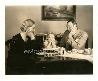 2s928 WALLACE BEERY candid deluxe 8x10 still '20s with his first wife Rita & daughter by C.S. Bull!