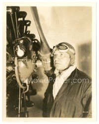 2s934 WEST POINT OF THE AIR 8x10 still '34 cool c/u of pilot Wallace Beery by plane's propeller!