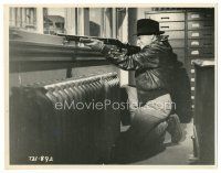 2s946 WHITE HEAT 8x10 key book still '49 c/u of James Cagney kneeling & pointing shotgun out window!