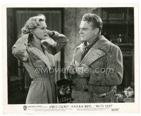 2s947 WHITE HEAT 8x10 still '49 close up of James Cagney glaring at sexy Virginia Mayo!