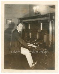 2s950 WILLIAM C. DE MILLE 8x10 still '20s the Paramount producer at organ by Eugene Robert Richee!