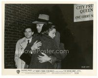 2s964 WRONG MAN 8x10 still '57 Henry Fonda hugging Vera Miles after he's freed, Alfred Hitchcock!