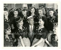 2s970 YOU'LL NEVER GET RICH deluxe 8x10 still '41 Fred Astaire surrounded by patriotic chorus girls