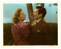 2s006 BLOSSOMS IN THE DUST color-glos 8x10 still '41 romantic c/u of Greer Garson & Walter Pidgeon!