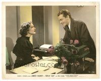 2s013 GREAT GUY color 8x10 still '36 James Cagney flirting with pretty Mae Clarke behind desk!