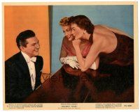 2s033 SINCERELY YOURS color 8x10 still #5 '55 pianist Liberace plays for Joanne Dru & Dorothy Malone
