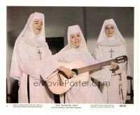 2s034 SINGING NUN color 8x10 still #4 '66 c/u of Debbie Reynolds with guitar & two nuns singing!