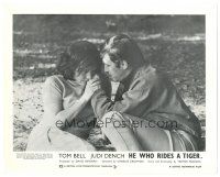 2s390 HE WHO RIDES A TIGER English FOH LC '65 romantic c/u of Tom Bell & super young Judi Dench!