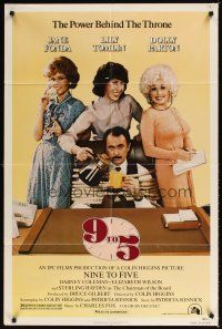 2w028 9 TO 5 1sh '80 Dolly Parton, Jane Fonda & Lily Tomlin w/tied up Dabney Coleman!