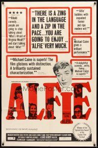 2w036 ALFIE 1sh '66 British cad Michael Caine loves them and leaves them, ask any girl!