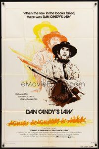 2w041 ALIEN THUNDER 1sh '74 cool image of Donald Sutherland in title role as cowboy!