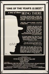 2w096 BEING THERE 1sh '80 Peter Sellers, Shirley MacLaine, directed by Hal Ashby!