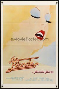 2w123 BLONDE 1sh '80 J Hogston artwork of sexy Annette Haven!