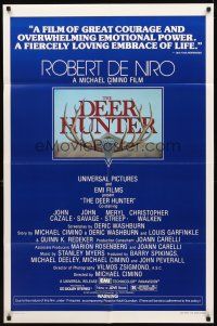 2w269 DEER HUNTER 1sh '78 directed by Michael Cimino, Robert De Niro, Christopher Walken!