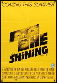 2w012 SHINING advance English 1sh '80 Stephen King & Stanley Kubrick horror masterpiece!