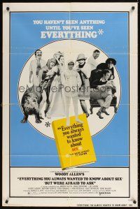 2w333 EVERYTHING YOU ALWAYS WANTED TO KNOW ABOUT SEX style B 1sh '72 Woody Allen directed!