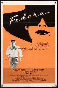 2w362 FEDORA 1sh '78 Billy Wilder directed, William Holden, cool art of Marthe Keller!