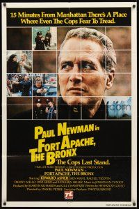 2w390 FORT APACHE THE BRONX int'l 1sh '81 Paul Newman, Edward Asner & Ken Wahl as NYC cops!