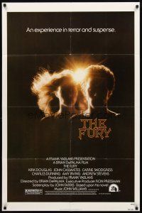 2w414 FURY 1sh '78 Brian De Palma, Kirk Douglas, an experience in terror & suspense!