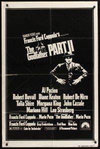 2w434 GODFATHER PART II 1sh '74 Al Pacino in Francis Ford Coppola classic crime sequel!