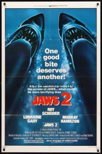 2w559 JAWS 2 1sh R80 one good bite deserves another, what could be more terrifying!
