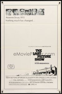 2w591 LAST PICTURE SHOW 1sh '71 Peter Bogdanovich, Jeff Bridges & Cybill Shepherd!