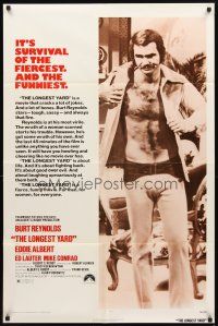 2w622 LONGEST YARD 1sh '74 Robert Aldrich prison football comedy, full-length Burt Reynolds!