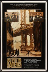 2w694 ONCE UPON A TIME IN AMERICA 1sh '84 De Niro, James Woods, directed by Sergio Leone!