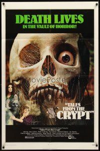 2w862 TALES FROM THE CRYPT 1sh '72 Peter Cushing, Joan Collins, E.C. comics, cool skull image!