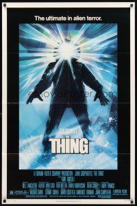 2w886 THING 1sh '82 John Carpenter, sci-fi horror art, the ultimate in alien terror!