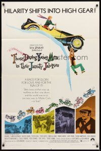 2w887 THOSE DARING YOUNG MEN IN THEIR JAUNTY JALOPIES 1sh '69 Tony Curtis, Bourvil, car racing!