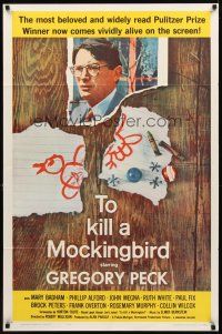 2w902 TO KILL A MOCKINGBIRD 1sh '63 Gregory Peck classic, from Harper Lee's novel!