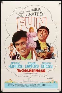 2w904 TOGETHERNESS 1sh '70 George Hamilton, Olinka Berova, it's what LOVE is all about!