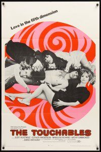2w912 TOUCHABLES 1sh '68 Judy Huxtable, psychedelic love in the fifth dimension!