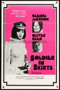2w919 TRIPLE ECHO 1sh R75 Glenda Jackson, Oliver Reed, Soldiers in Skirts!
