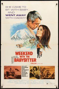 2w967 WEEKEND WITH THE BABYSITTER 1sh '70 directed by Tom Laughlin, forbidden sex!