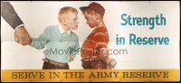 2x010 STRENGTH IN RESERVE billboard poster '70 serve in the Army by Norman Rockwell!