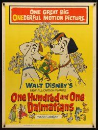2x483 ONE HUNDRED & ONE DALMATIANS 30x40 '61 most classic Walt Disney canine family cartoon!