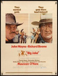 2x343 BIG JAKE 30x40 '71 Richard Boone wanted gold but John Wayne gave him lead instead!