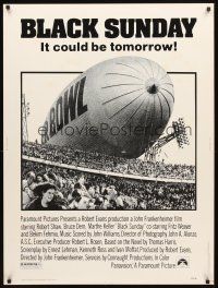 2x346 BLACK SUNDAY 30x40 '77 Frankenheimer, Goodyear Blimp zeppelin disaster at the Super Bowl!