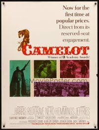 2x360 CAMELOT 30x40 '68 Richard Harris as King Arthur, Vanessa Redgrave as Guenevere!