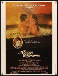 2x365 CHANGE OF SEASONS 30x40 '80 sexy image of Bo Derek & Anthony Hopkins in hot tub!