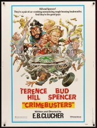 2x374 CRIMEBUSTERS 30x40 '79 great art of Terence Hill & Bud Spencer by Jack Davis!